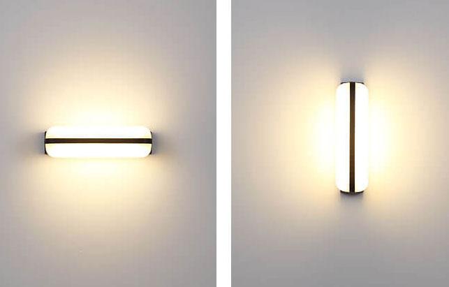 Ellery Ring Wall Sconce, Retro Black IP65 Waterproof LED Up Down Outdoor Light for Porch & Brick Wall