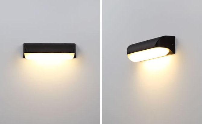 Ellery Ring Wall Sconce, Retro Black IP65 Waterproof LED Up Down Outdoor Light for Porch & Brick Wall