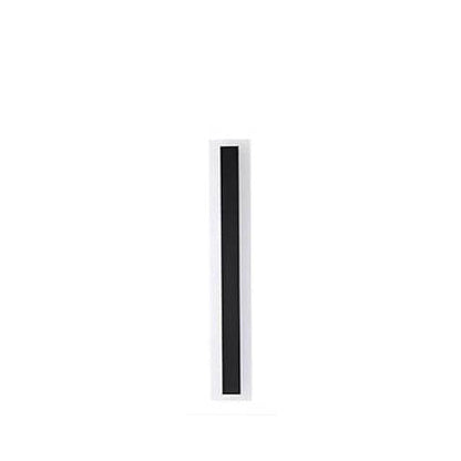 Calder Slim Column Wall Light, Tall Black IP65 Waterproof LED Outdoor Sconce for Front Door, Garage & Entryway