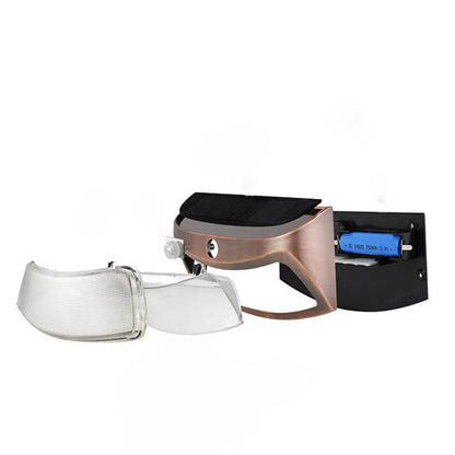Alder Solar Motion Wall Light, Black or Rose Gold IP65 Waterproof Solar Motion Sensor Light for Gate, Shed & Garage