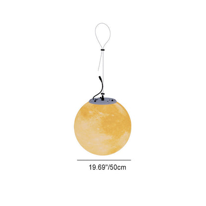Vale Moon Solar Pendant, Warm Glow Hanging Solar Globe Garden Light for Pergola, Patio, Tree & Gazebo