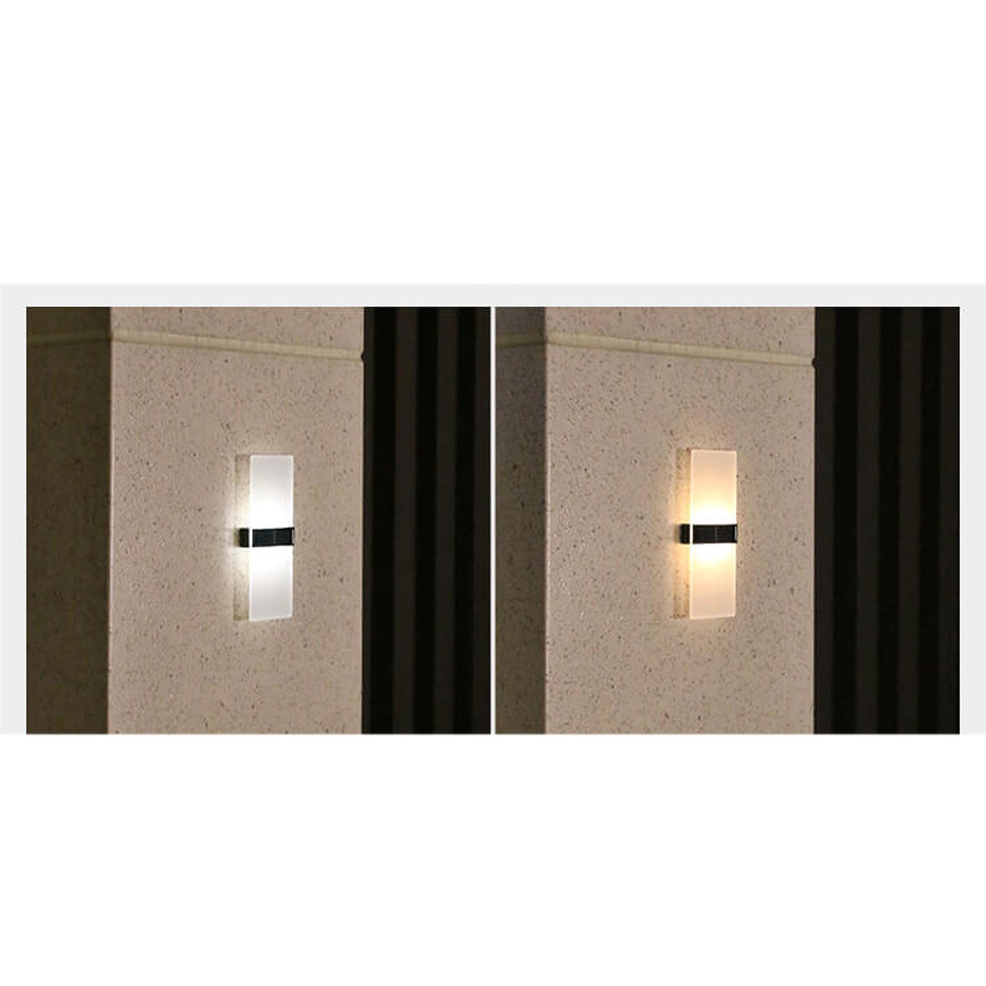 Hollis Solar Accent Light, White IP65 Waterproof Wireless Solar Fence Light for Garden Wall & Shed