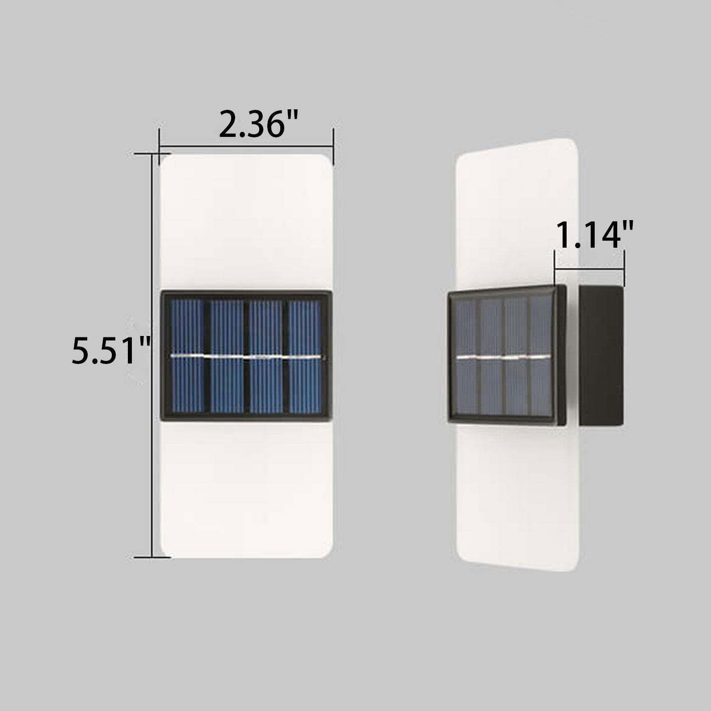 Hollis Solar Accent Light, White IP65 Waterproof Wireless Solar Fence Light for Garden Wall & Shed