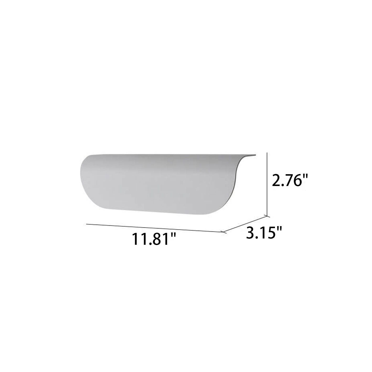 Arden Curved Wall Light, Wide Black IP65 Waterproof LED Outdoor Wall Sconce for Garage Door & Garden Wall
