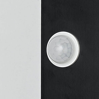 Bramley Cube Wall Sconce, Black White IP65 Waterproof LED Up Down Outdoor Light for Back Door, Garage & Side Passage