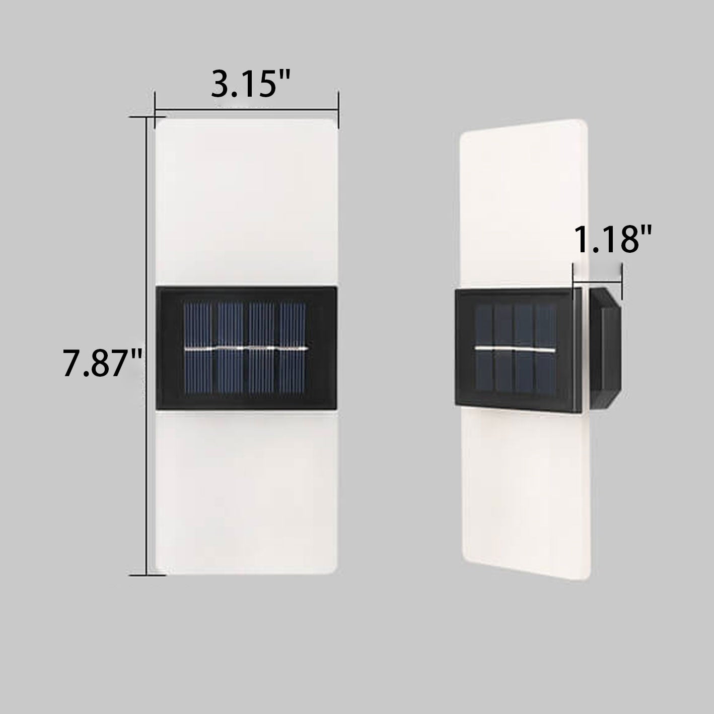 Hollis Solar Accent Light, White IP65 Waterproof Wireless Solar Fence Light for Garden Wall & Shed