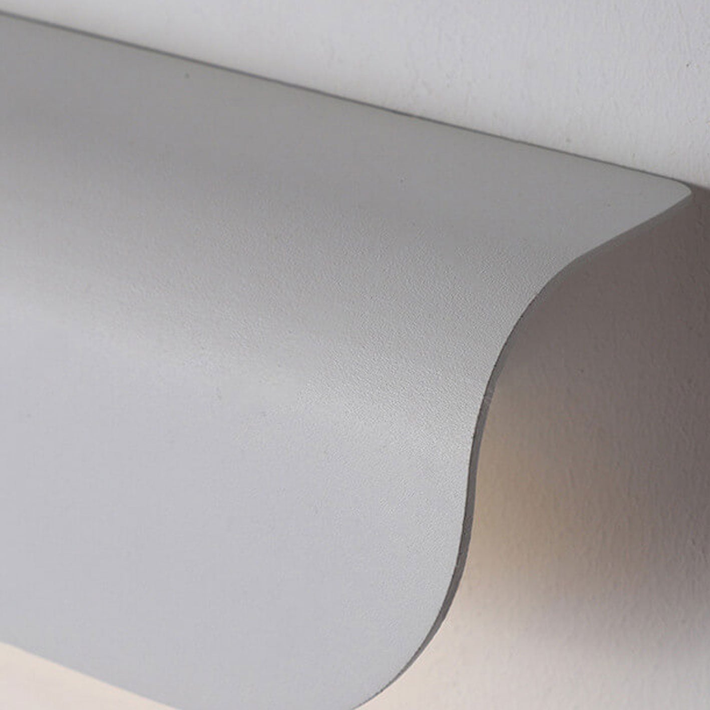 Arden Curved Wall Light, Wide Black IP65 Waterproof LED Outdoor Wall Sconce for Garage Door & Garden Wall