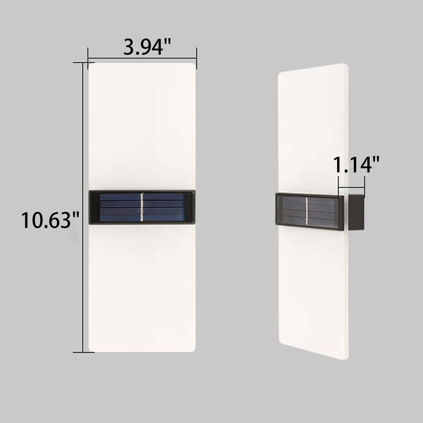Hollis Solar Accent Light, White IP65 Waterproof Wireless Solar Fence Light for Garden Wall & Shed