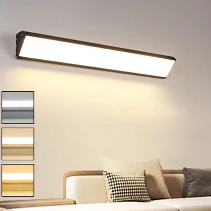 Brecon Square Bar Wall Light, Black White IP65 Waterproof LED Outdoor Sconce for Garage, Patio & Facade