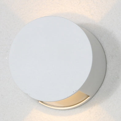 Corbin Square Up Down Light, Black White IP65 Waterproof LED Outdoor Wall Sconce for Modern Facade & Fence
