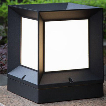 Kingsley Diffused Wall Lantern, Black IP65 Waterproof E26 Outdoor Pillar Light for Gate Pier & Driveway