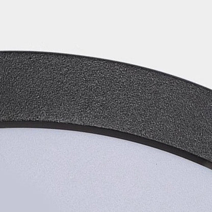 Orbit Round Ceiling Light, Black IP65 Waterproof LED Outdoor Flush Mount for Porch, Carport & Balcony