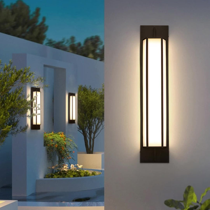 Sandell Dolomite Bollard Light, LED Garden Bollard Path Light for Driveway, Border & Walkway