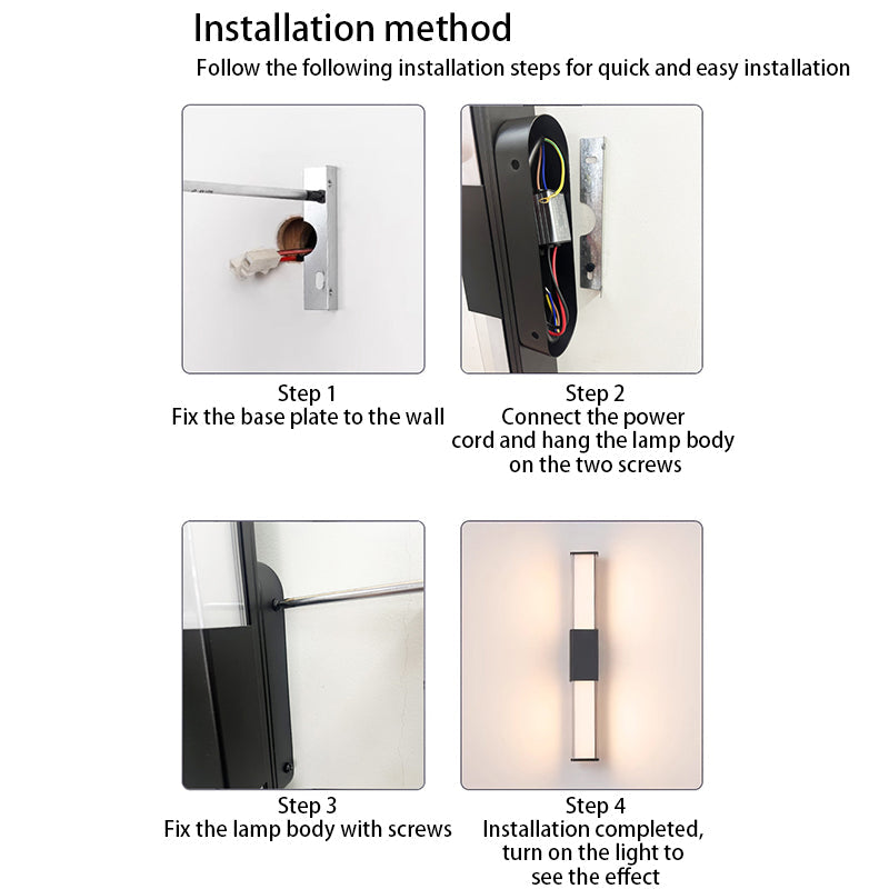 Kelsey Tall Bar Wall Light, Slim LED Outdoor Wall Sconce for Front Door, Entryway & Facade