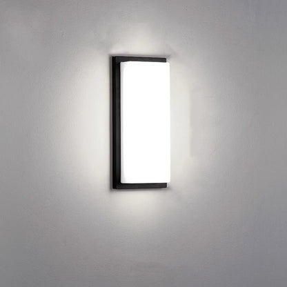 Halstead LED Up Down Wall Light, Black IP65 Waterproof LED Outdoor Facade Wash Light for Garage & Driveway