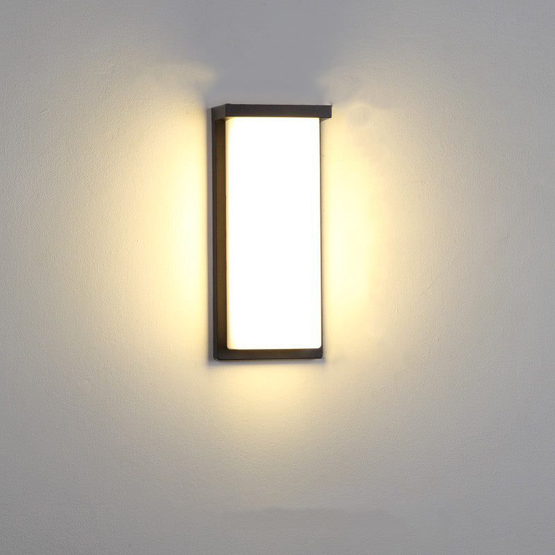 Halstead LED Up Down Wall Light, Black IP65 Waterproof LED Outdoor Facade Wash Light for Garage & Driveway