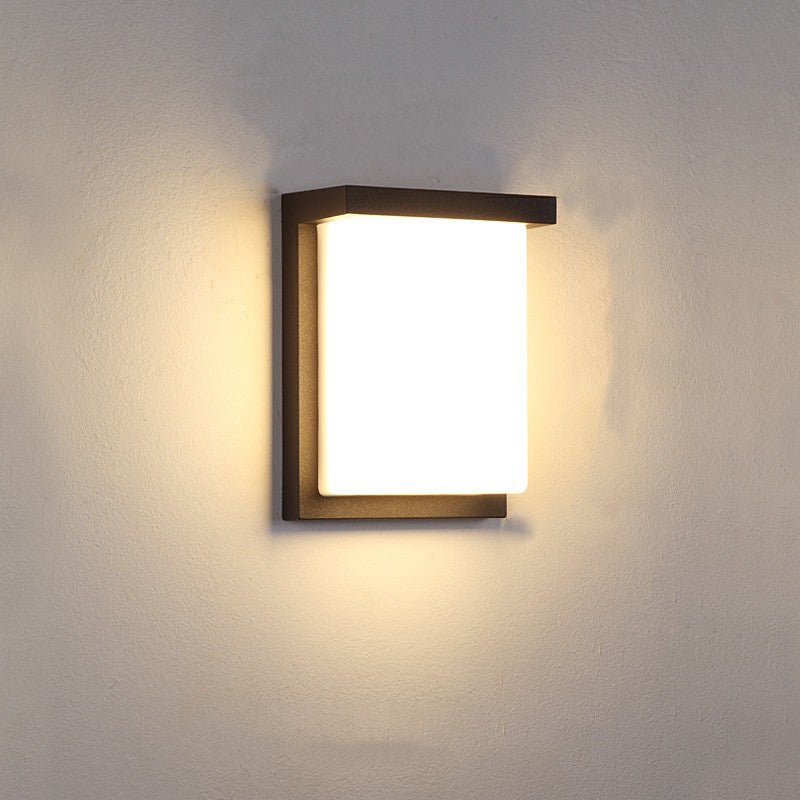 Halstead LED Up Down Wall Light, Black IP65 Waterproof LED Outdoor Facade Wash Light for Garage & Driveway