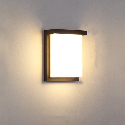 Halstead LED Up Down Wall Light, Black IP65 Waterproof LED Outdoor Facade Wash Light for Garage & Driveway