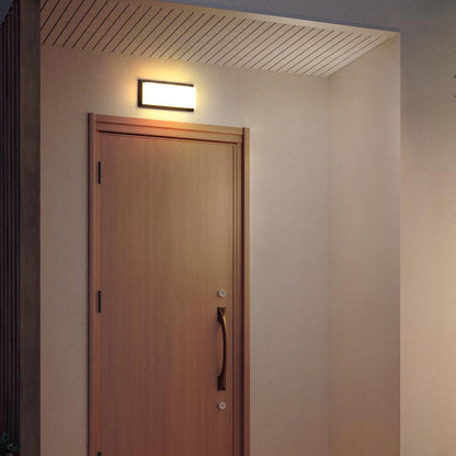 Halstead LED Up Down Wall Light, Black IP65 Waterproof LED Outdoor Facade Wash Light for Garage & Driveway