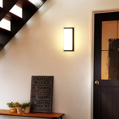 Halstead LED Up Down Wall Light, Black IP65 Waterproof LED Outdoor Facade Wash Light for Garage & Driveway