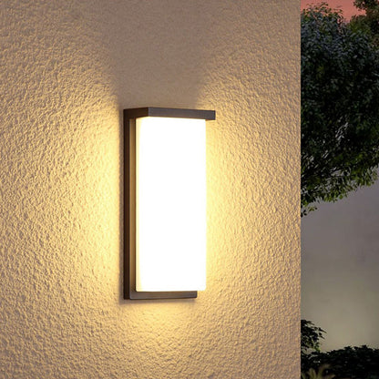 Halstead LED Up Down Wall Light, Black IP65 Waterproof LED Outdoor Facade Wash Light for Garage & Driveway