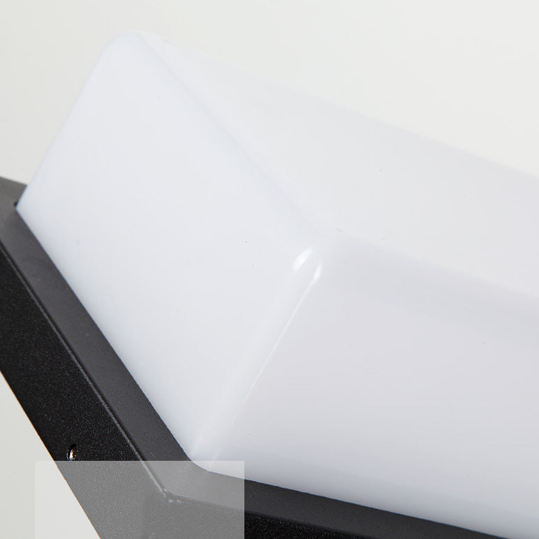 Halstead LED Up Down Wall Light, Black IP65 Waterproof LED Outdoor Facade Wash Light for Garage & Driveway