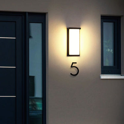 Halstead LED Up Down Wall Light, Black IP65 Waterproof LED Outdoor Facade Wash Light for Garage & Driveway