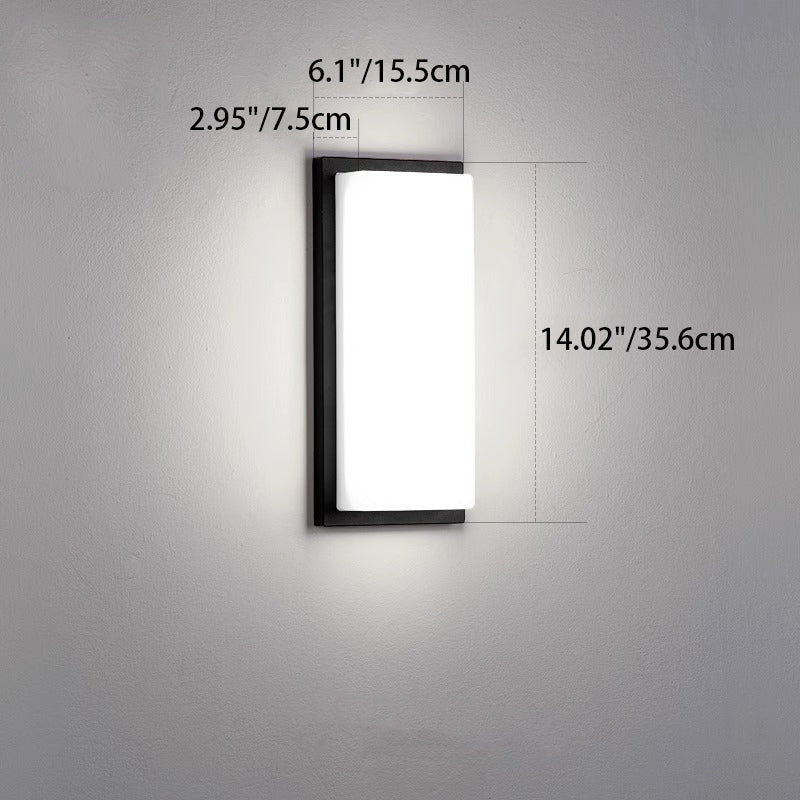 Halstead LED Up Down Wall Light, Black IP65 Waterproof LED Outdoor Facade Wash Light for Garage & Driveway