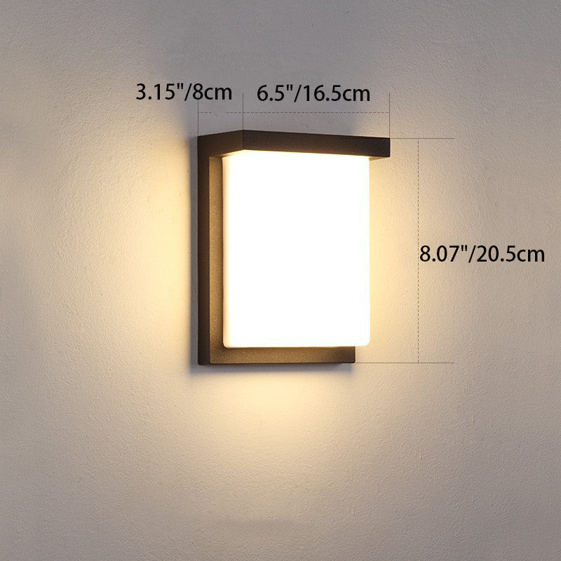 Halstead LED Up Down Wall Light, Black IP65 Waterproof LED Outdoor Facade Wash Light for Garage & Driveway