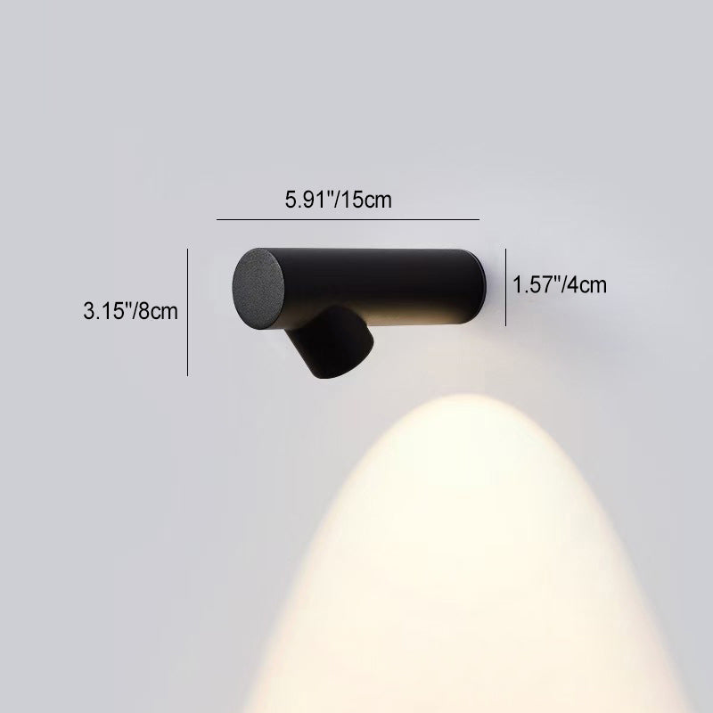 Rowan Bamboo Knot Sconce, Black White IP65 Waterproof LED Outdoor Wall Light for Doorway, Fence & Garden Wall