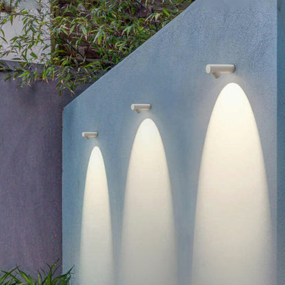 Rowan Bamboo Knot Sconce, Black White IP65 Waterproof LED Outdoor Wall Light for Doorway, Fence & Garden Wall