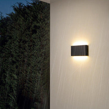 Fenwick Compact Wall Light, Slim Black White IP65 Waterproof LED Outdoor Sconce for Doorway & Narrow Wall