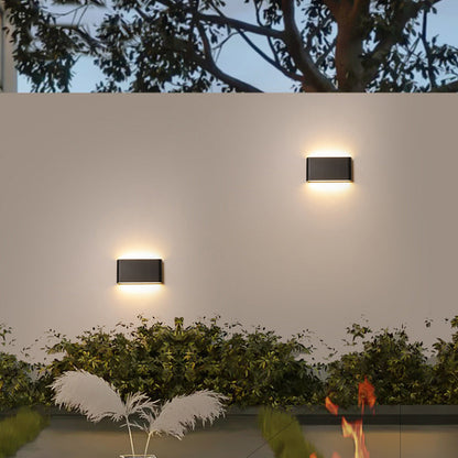 Fenwick Compact Wall Light, Slim Black White IP65 Waterproof LED Outdoor Sconce for Doorway & Narrow Wall