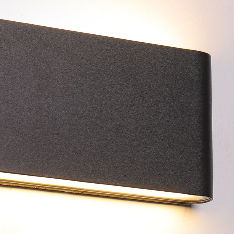Fenwick Compact Wall Light, Slim Black White IP65 Waterproof LED Outdoor Sconce for Doorway & Narrow Wall