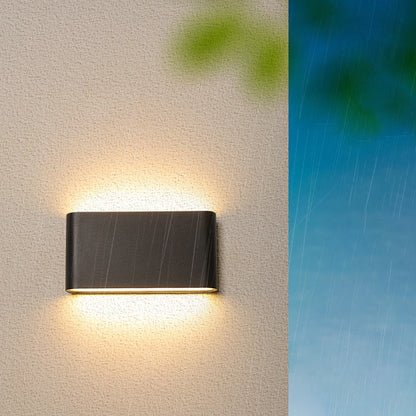 Fenwick Compact Wall Light, Slim Black White IP65 Waterproof LED Outdoor Sconce for Doorway & Narrow Wall