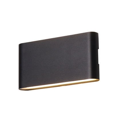 Fenwick Compact Wall Light, Slim Black White IP65 Waterproof LED Outdoor Sconce for Doorway & Narrow Wall