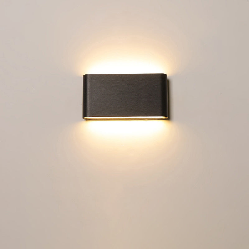 Fenwick Compact Wall Light, Slim Black White IP65 Waterproof LED Outdoor Sconce for Doorway & Narrow Wall