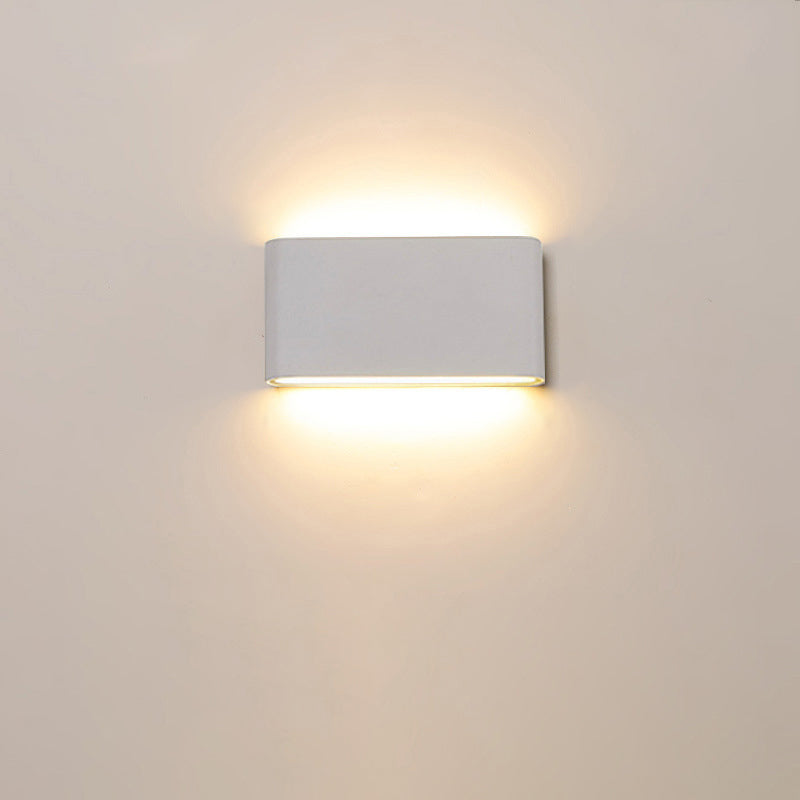 Fenwick Compact Wall Light, Slim Black White IP65 Waterproof LED Outdoor Sconce for Doorway & Narrow Wall