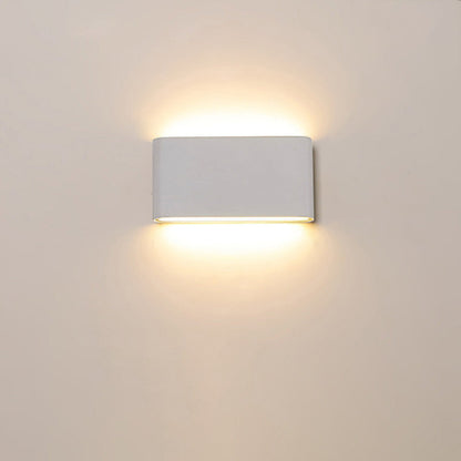 Fenwick Compact Wall Light, Slim Black White IP65 Waterproof LED Outdoor Sconce for Doorway & Narrow Wall