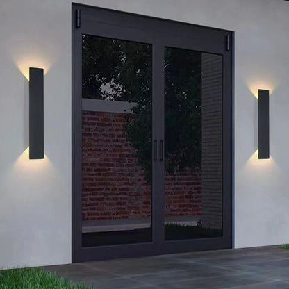 Selby Slim Strip Wall Light, Black IP65 Waterproof LED Outdoor Wall Sconce for Front Door, Fence & Pathway