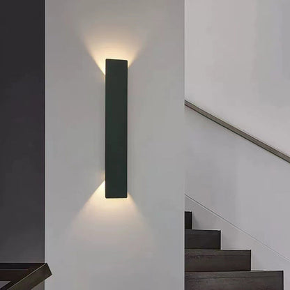 Selby Slim Strip Wall Light, Black IP65 Waterproof LED Outdoor Wall Sconce for Front Door, Fence & Pathway