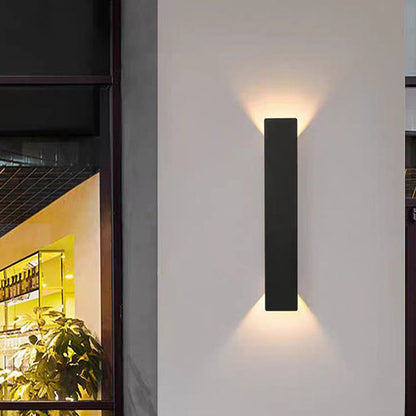 Selby Slim Strip Wall Light, Black IP65 Waterproof LED Outdoor Wall Sconce for Front Door, Fence & Pathway