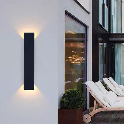 Selby Slim Strip Wall Light, Black IP65 Waterproof LED Outdoor Wall Sconce for Front Door, Fence & Pathway