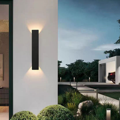 Selby Slim Strip Wall Light, Black IP65 Waterproof LED Outdoor Wall Sconce for Front Door, Fence & Pathway