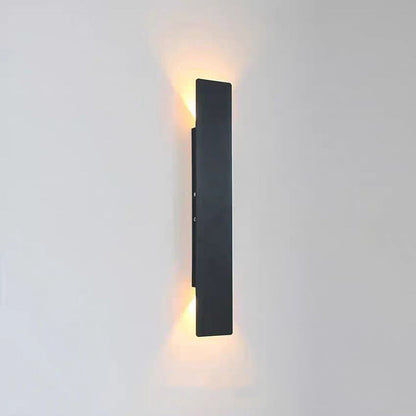 Selby Slim Strip Wall Light, Black IP65 Waterproof LED Outdoor Wall Sconce for Front Door, Fence & Pathway