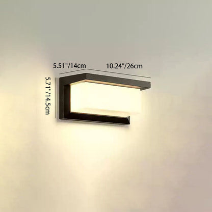 Morley Panel Wall Sconce, IP65 Waterproof LED Outdoor Panel Light for Doorway & Driveway