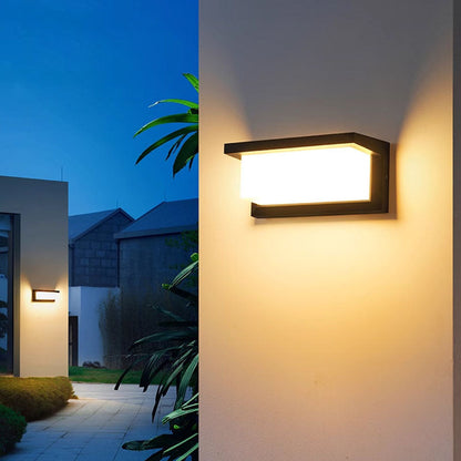 Morley Panel Wall Sconce, IP65 Waterproof LED Outdoor Panel Light for Doorway & Driveway