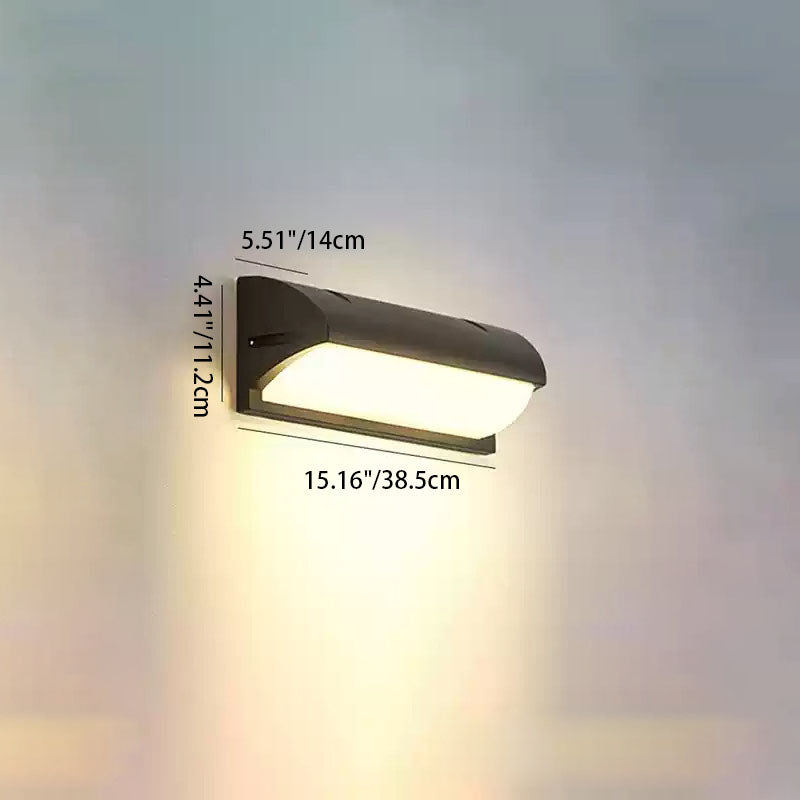 Morley Panel Wall Sconce, IP65 Waterproof LED Outdoor Panel Light for Doorway & Driveway