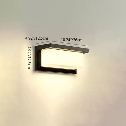Morley Panel Wall Sconce, IP65 Waterproof LED Outdoor Panel Light for Doorway & Driveway