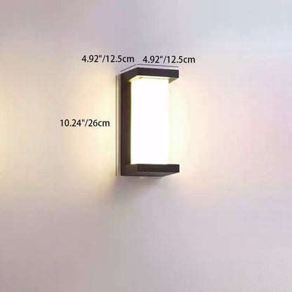 Morley Panel Wall Sconce, IP65 Waterproof LED Outdoor Panel Light for Doorway & Driveway